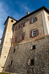 Castel Thun, ancient and medieval castle in Val di Non, Italian Alps, Vigo di Ton, Trento province, Trentino Alto Adige, Italy, Europe