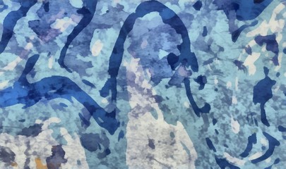 Colorful grunge abstract background with liquid effect. Swirl wave and scratched vintage elements.