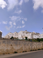 On the mountain stands the snow-white city of Ostuni