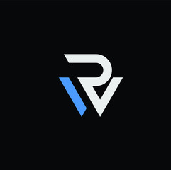 letter rw flat logo download