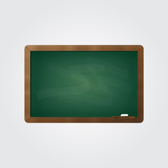 School blackboard and chalk vector draw