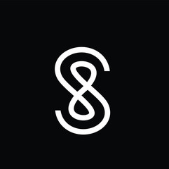 letter sh flat logo download