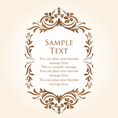 エレガントフレームデザイン　アンティーク　ラグジュアリー　ビンテージ