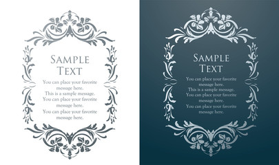 エレガントフレームデザイン　アンティーク　ラグジュアリー　ビンテージ