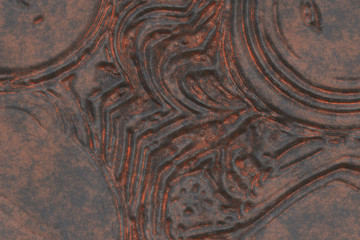 3D vintage metal work- antique metal. Corrosion background- pattern abstract