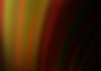 Dark Orange vector background with bent lines. An elegant bright illustration with gradient. Brand new design for your ads, poster, banner.