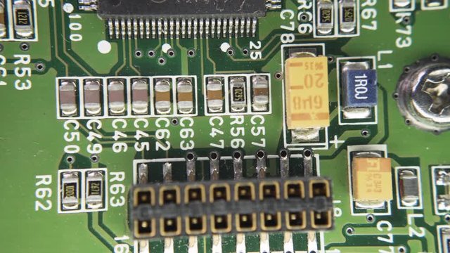 PCB Closeup Electronic Components Surface Mount SMD SMT