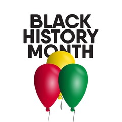 black history month celebrations modern design template.