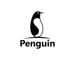 Penguin Logo Template vector icon illustration design