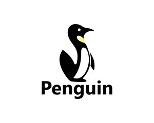 Penguin Logo Template vector icon illustration design