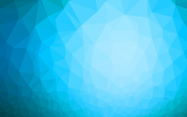 Light BLUE vector polygon abstract backdrop. Colorful abstract illustration with gradient. Elegant pattern for a brand book.