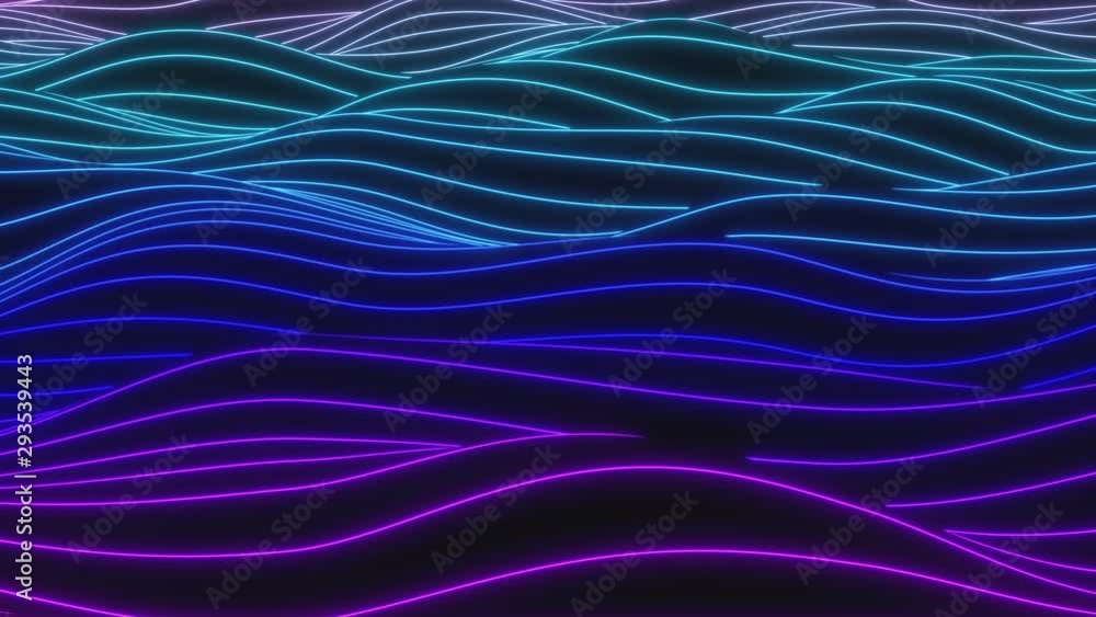 Poster looped animation. abstract colorful wavy background in bright rainbow colors. modern colorful wallpa