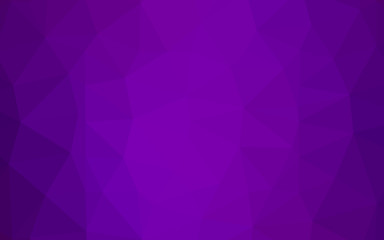 Light Purple vector abstract mosaic backdrop. Geometric illustration in Origami style with gradient. Template for your brand book.