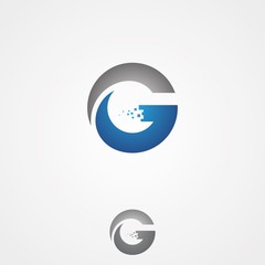 Simple G letter for technology design vector for web or mobile APP icon