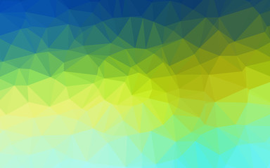 Fototapeta na wymiar Light Blue, Yellow vector blurry triangle template. Brand new colorful illustration in with gradient. Elegant pattern for a brand book.