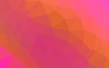 Light Pink, Yellow vector abstract polygonal layout. A completely new color illustration in a vague style. Brand new style for your business design.