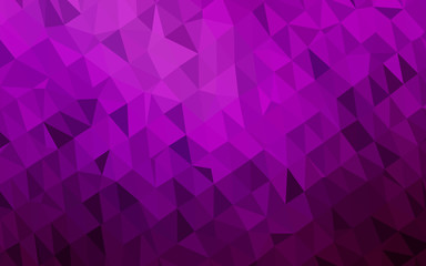 Dark Purple vector polygonal template. A vague abstract illustration with gradient. Elegant pattern for a brand book.