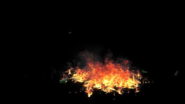 Molotov Cocktail with a Burnt Ground and Alpha Channel