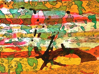 Creativity conceptual texture. Painting in oil abstract background. Wallpaper in modern style.