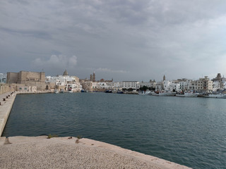 Monopoli port with fishing boats