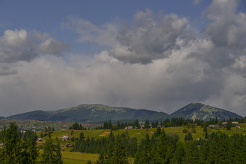 Obraz premium landscape with mountains and clouds