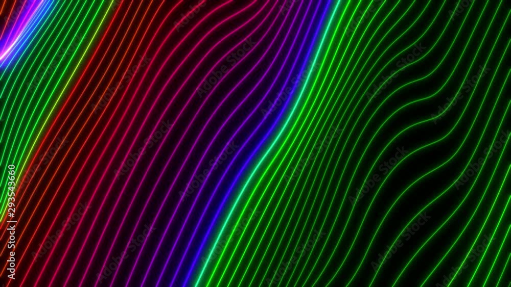 Poster looped animation. abstract colorful wavy background in bright rainbow colors. modern colorful wallpa