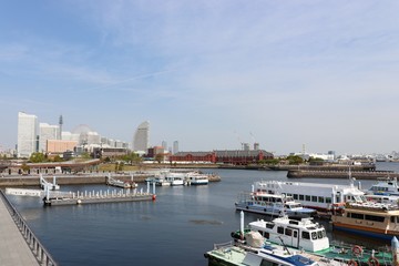 Fototapeta na wymiar 横浜港の風景（神奈川県）,Yokohama Port(Yokohama City,Kanagawa Pref,Japan)