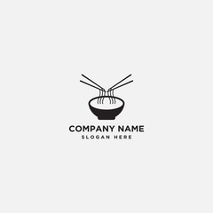 Ramen logo template - vector