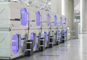 Aerosleep capsule hotels in airport terminal