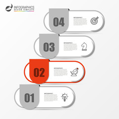 Infographic design template. Creative concept with 4 steps