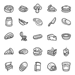 Hand Drawn Junk Food and Drinks Pack 