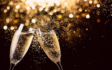 Fototapeta Celebration toast with champagne obraz