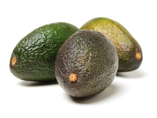 Avocado on a white background