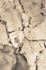 Close-up of white translucent mineral stone.