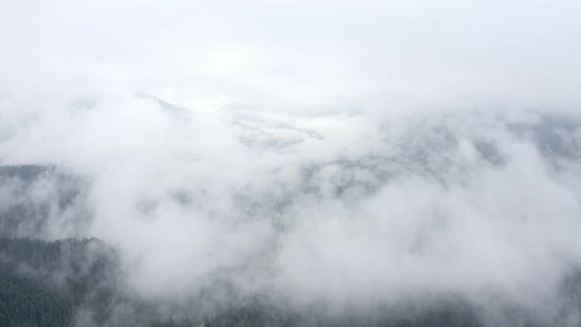 Flying through mystic landsacpe in Seefeld