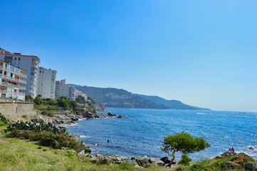 Path on the sea coast