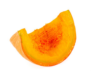 pumpkin ready to be eaten isolated