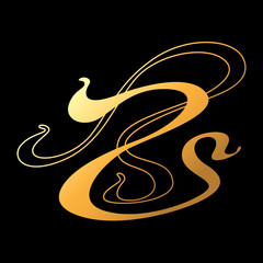 Art Nouveau decorative element.