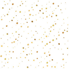 Sparse gold confetti luxury sparkling confetti. Sc