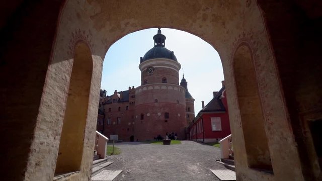 Entrance of the Gripholm castle in Sweden