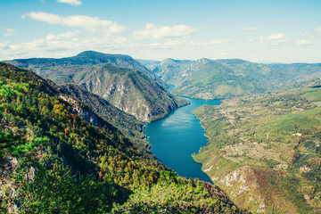 Lake Perucac. National Park of Serbia 
