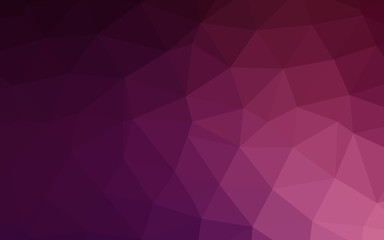 Dark Pink vector blurry triangle pattern. Colorful illustration in abstract style with gradient. Polygonal design for your web site.