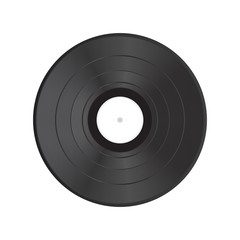 Vinyl record realistic vector
