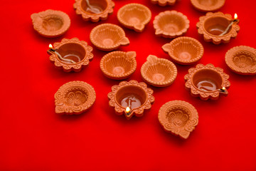 Indian Festival Diwali , Diwali oil Lamp 