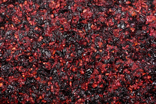 Pressed Grape Pomace, Seeds And Skins. Winemaking Background.