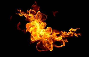 Fire flames  background