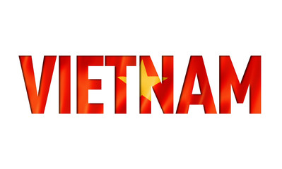 vietnam flag text font