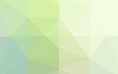 Light Green vector abstract mosaic backdrop. A completely new color illustration in a vague style. Triangular pattern for your business design.