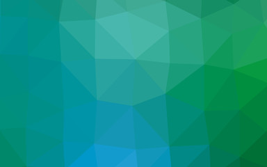 Fototapeta na wymiar Light Blue, Green vector blurry triangle pattern. Shining colored illustration in a Brand new style. Template for a cell phone background.
