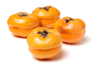 persimmon on white background 